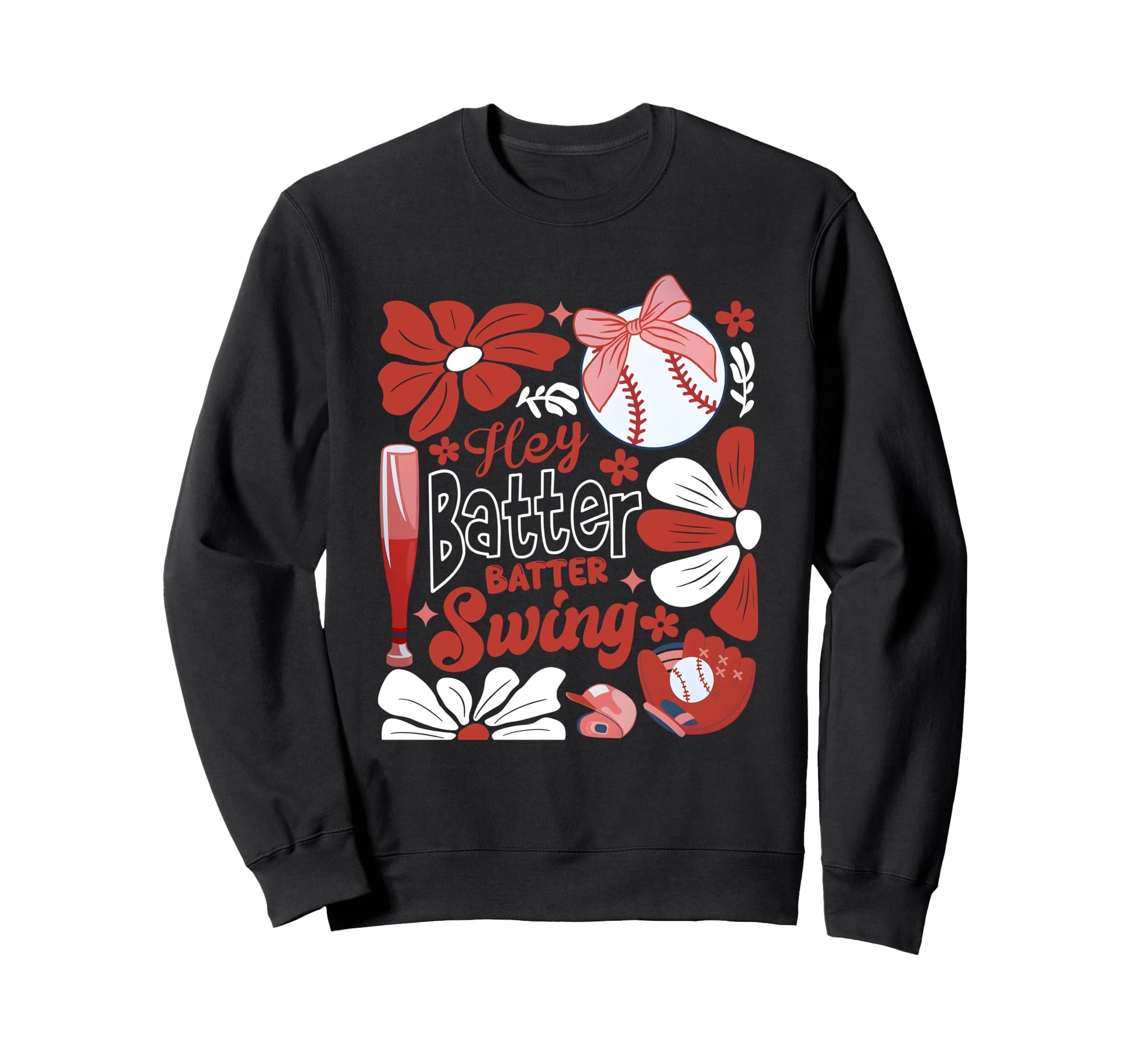 Softball Batter Batter Swing Boho Sweatshirt - Streetwear Style Men Women - T-Shirt, Sweatshirt, Hoodie