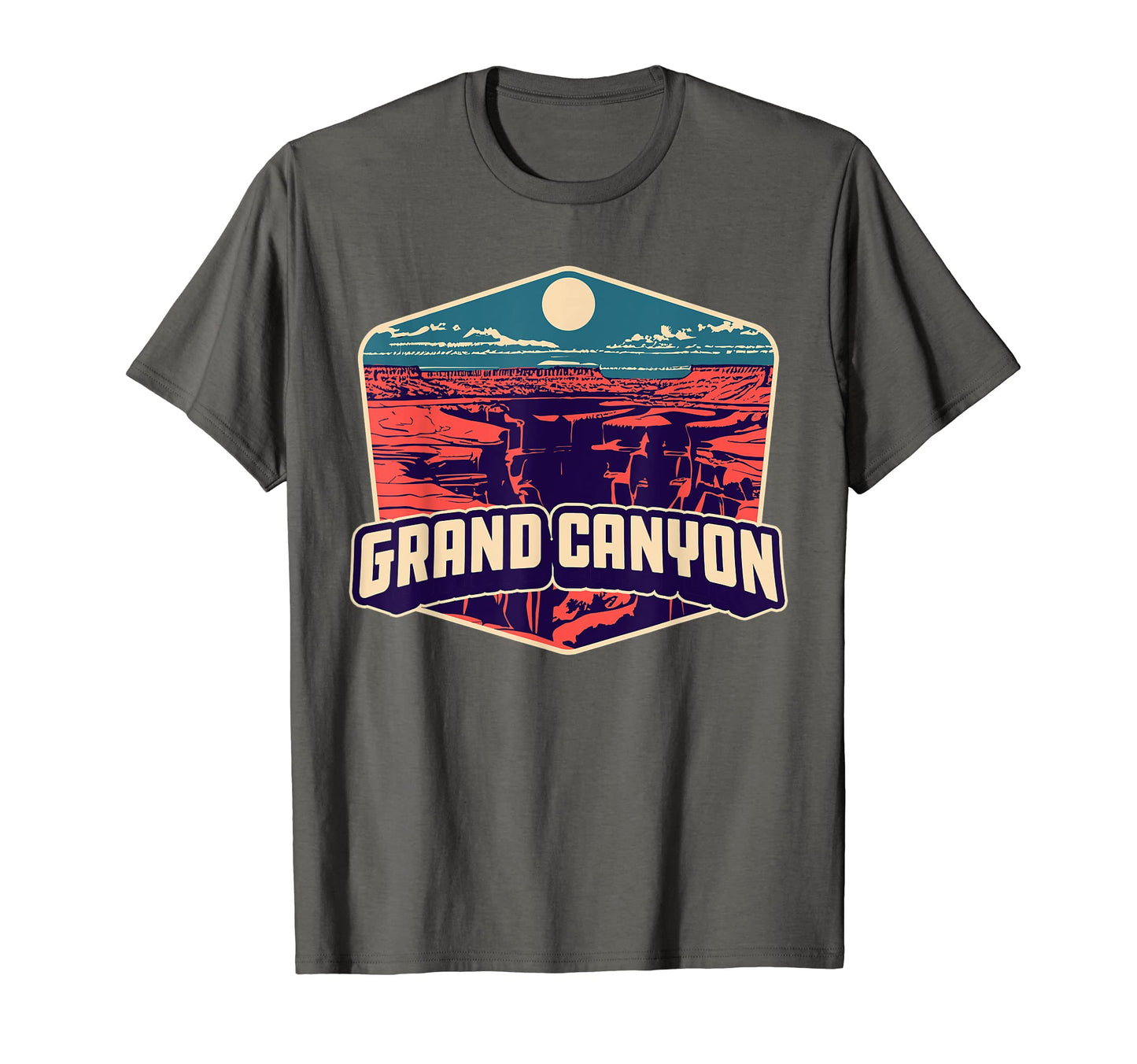 Grand Canyon Outdoor Badge National T-Shirt - Trendy Graphic for Adults - T-Shirt, Sweatshirt, Hoodie