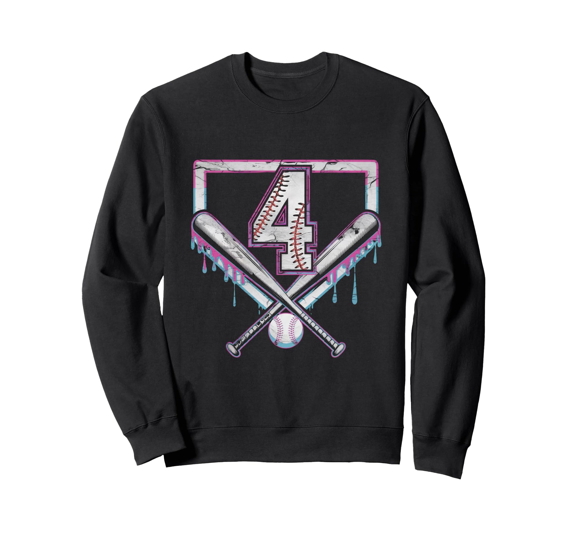 Sprinkle 4Th Birthday Baseball Home Ice Sweatshirt - Unique Graphic Unisex - T-Shirt, Sweatshirt, Hoodie
