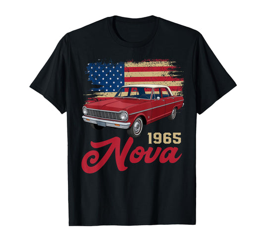 1965 65 Nova Silhouette Muscle Car T-Shirt - Streetwear Style Men Women - T-Shirt, Sweatshirt, Hoodie