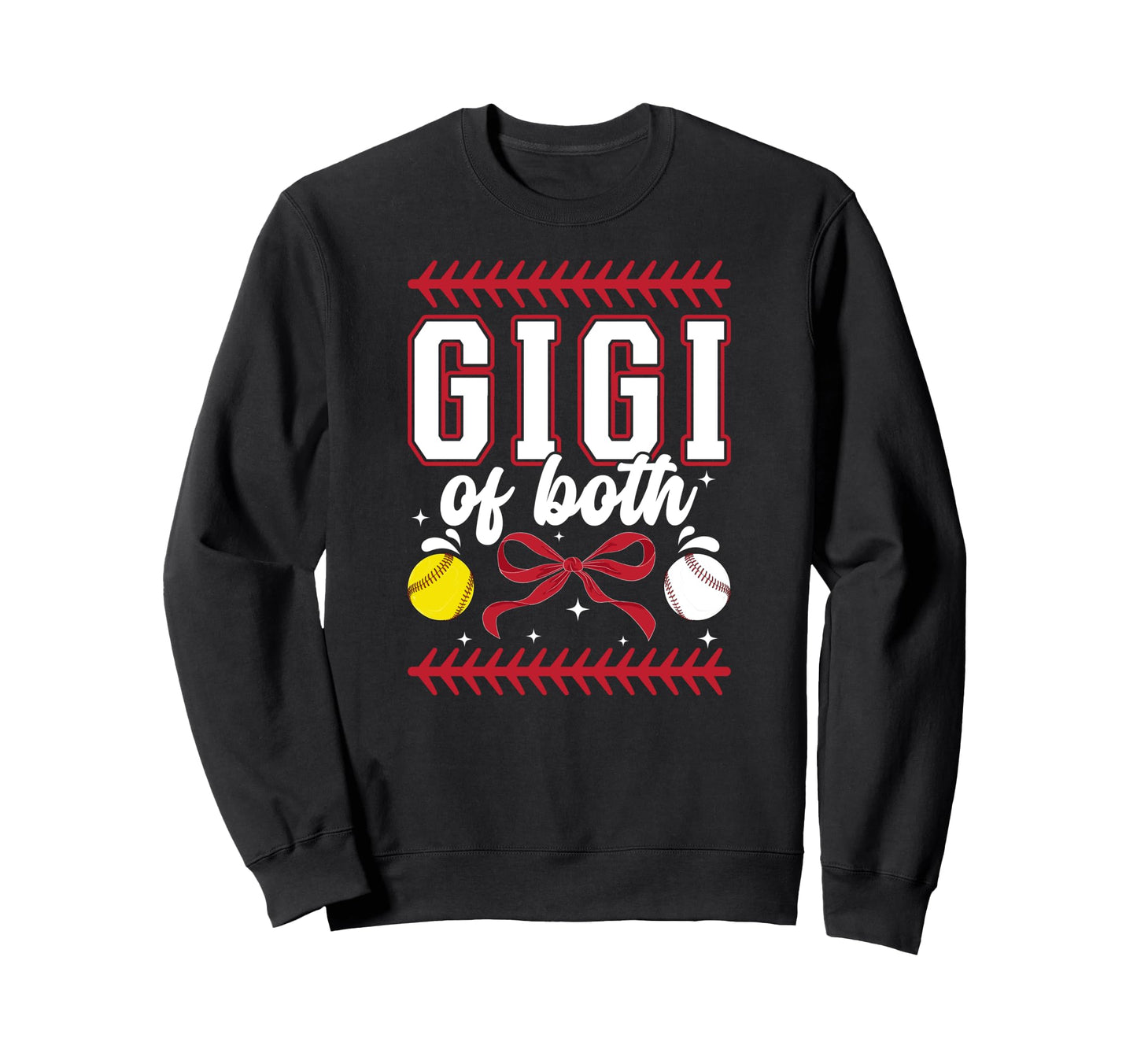 Gigi Both Coquette Baseball Softball Sweatshirt - Trendy Graphic Unisex - T-Shirt, Sweatshirt, Hoodie