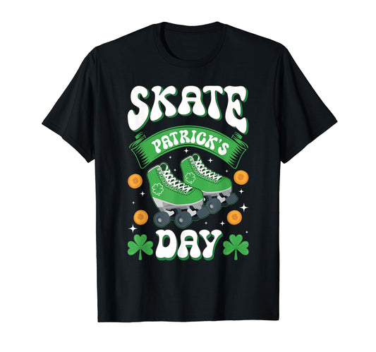70S Roller Skates St Patricks Day T-Shirt - Aesthetic Graphic Unisex - T-Shirt, Sweatshirt, Hoodie