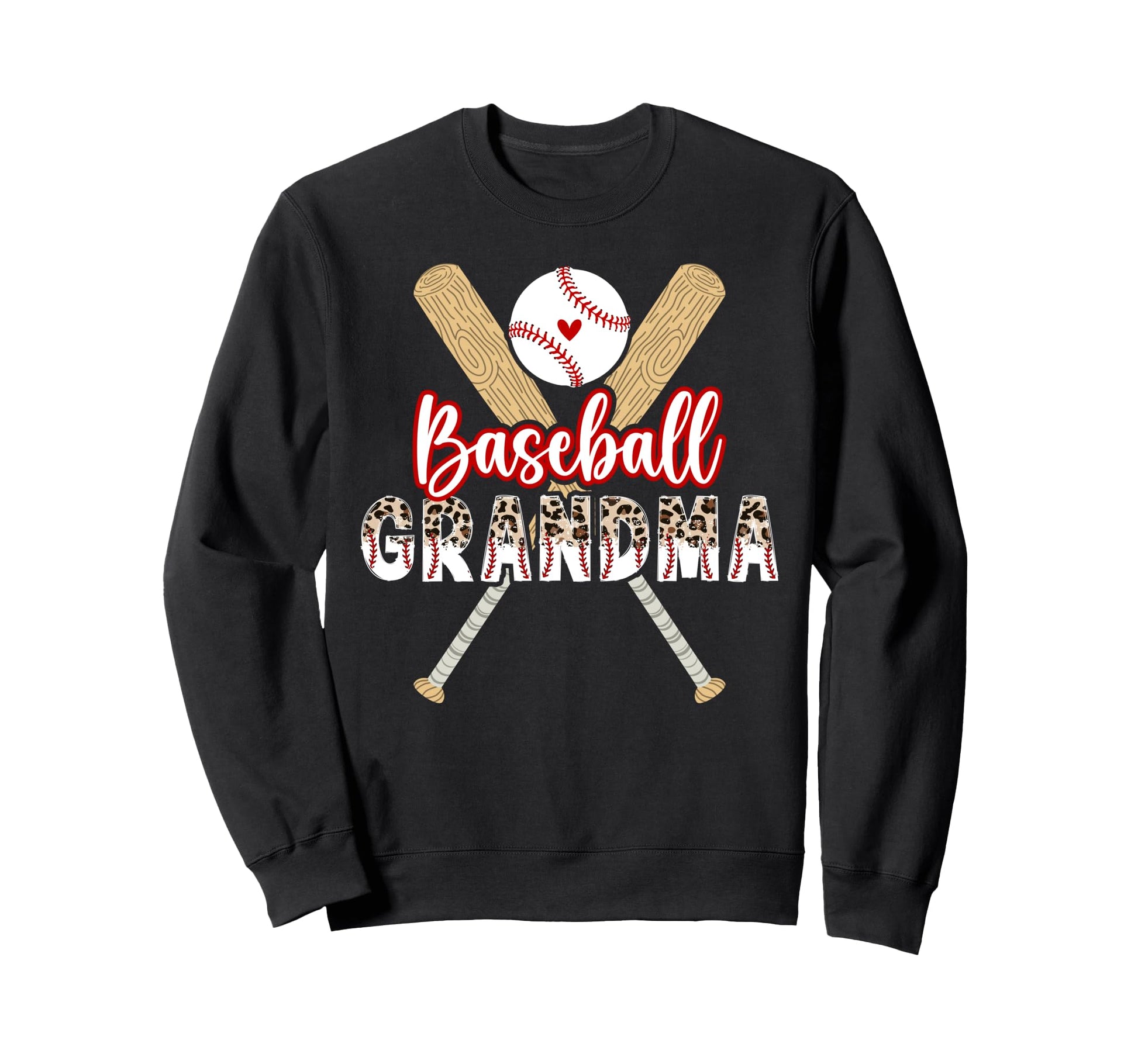 Baseball Grandma Baseball Player Sweatshirt - Custom Art Print for Adults - T-Shirt, Sweatshirt, Hoodie