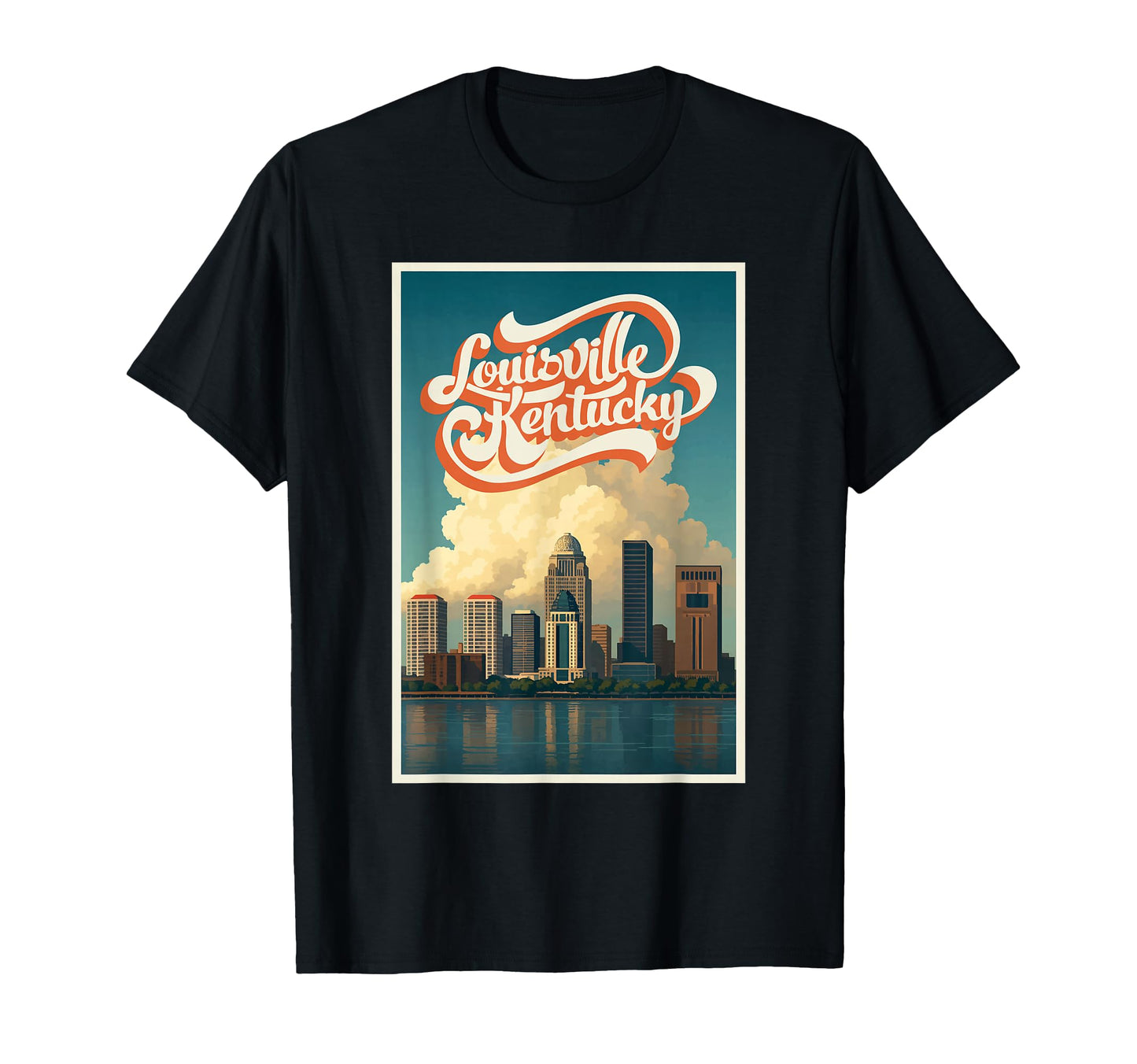 Kentucky Louisville City Skyline T-Shirt - Novelty Apparel Unisex - T-Shirt, Sweatshirt, Hoodie