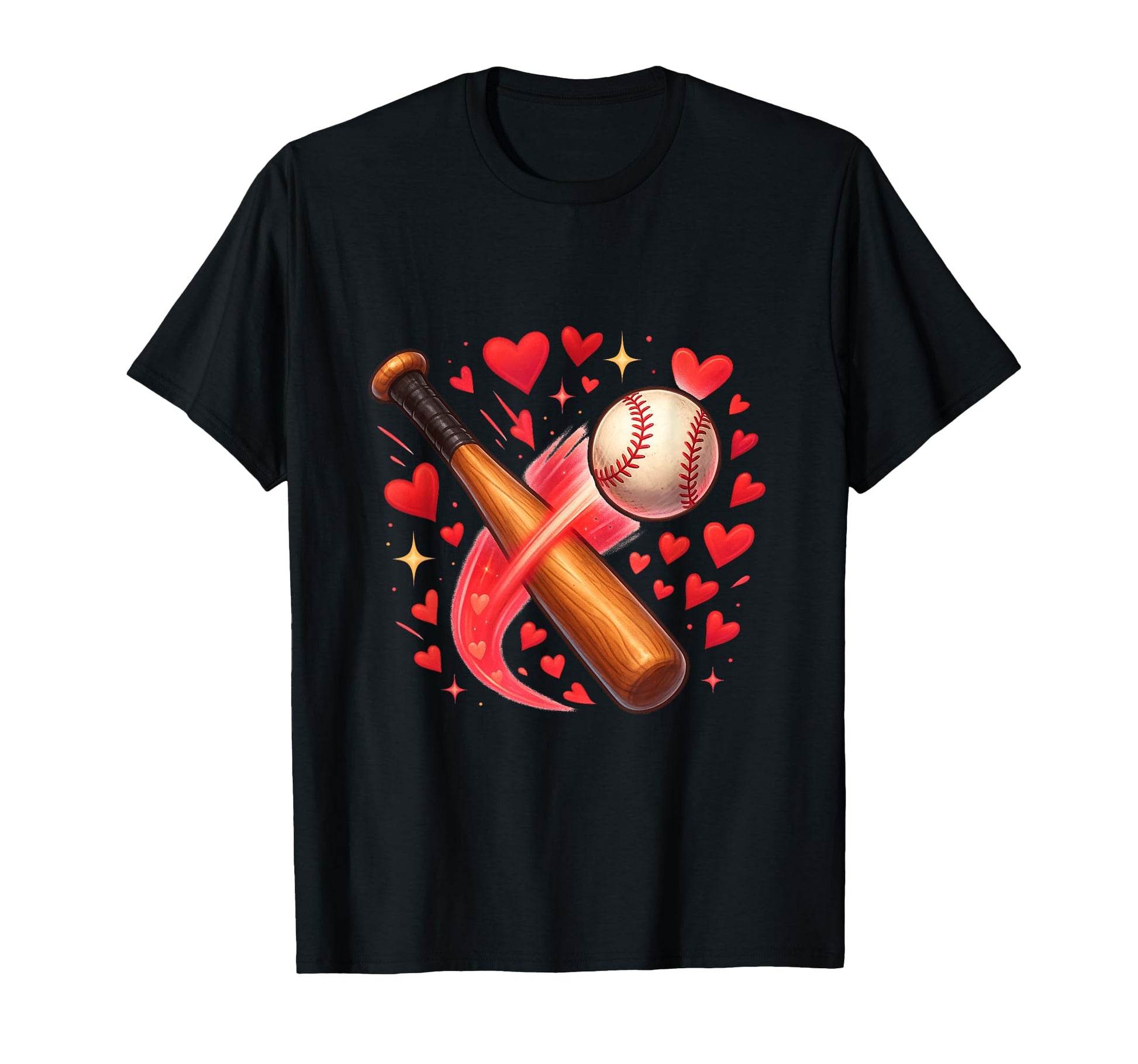 Baseball Love Power Swing Energy T-Shirt - Trendy Graphic for Adults - T-Shirt, Sweatshirt, Hoodie