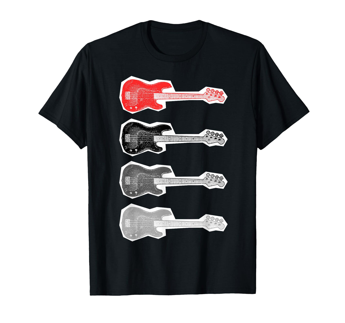 Grunge Guitar Lover Distressed Rock T-Shirt - Novelty Apparel Unisex - T-Shirt, Sweatshirt, Hoodie