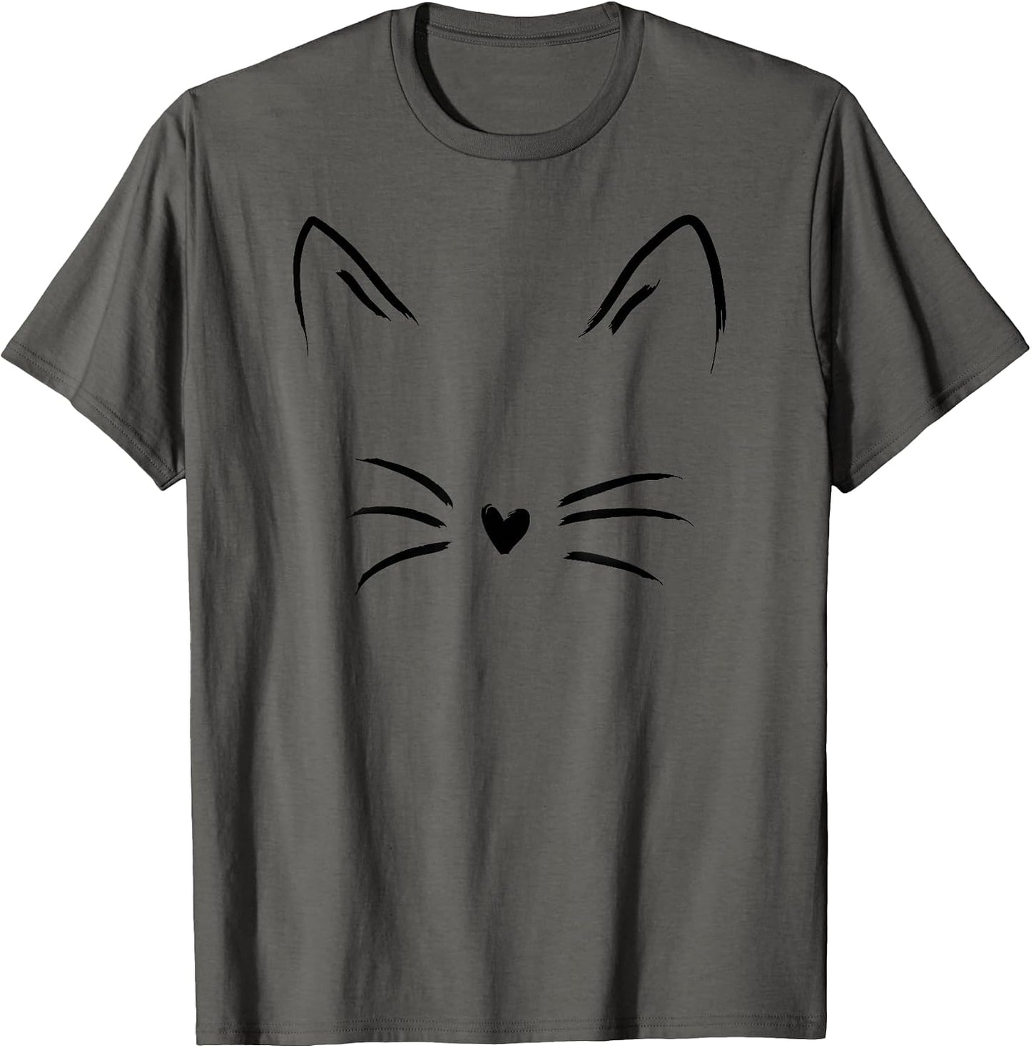 Women's Cat Face Whiskers Print Kitty Lover - Adult & Kids T-Shirts, Sweatshirts & Hoodies apparel design preview 1