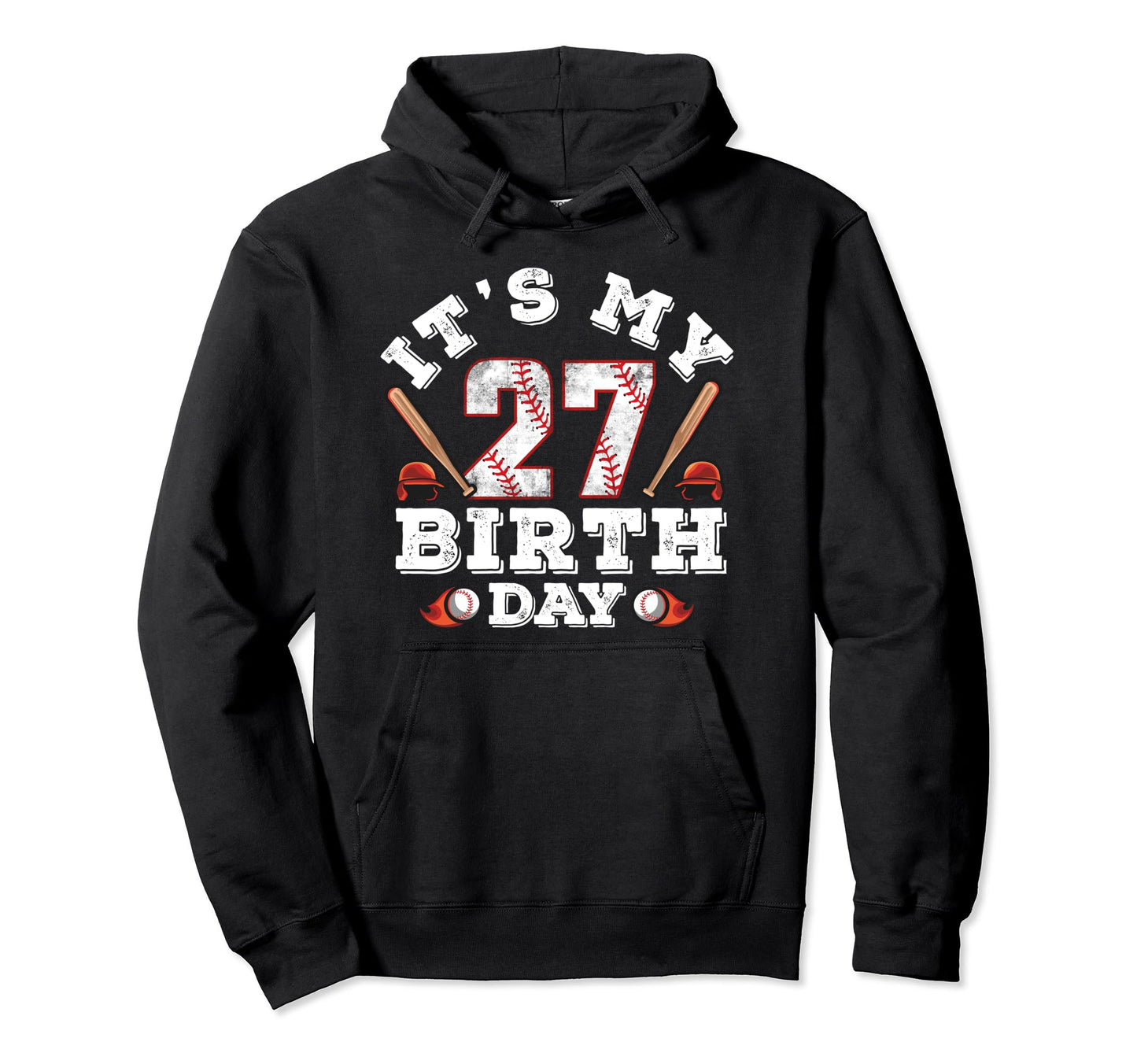 Its My 27Th Birthday 27 Jersey 27 Year Old Hoodie - Unique Graphic Unisex - T-Shirt, Sweatshirt, Hoodie
