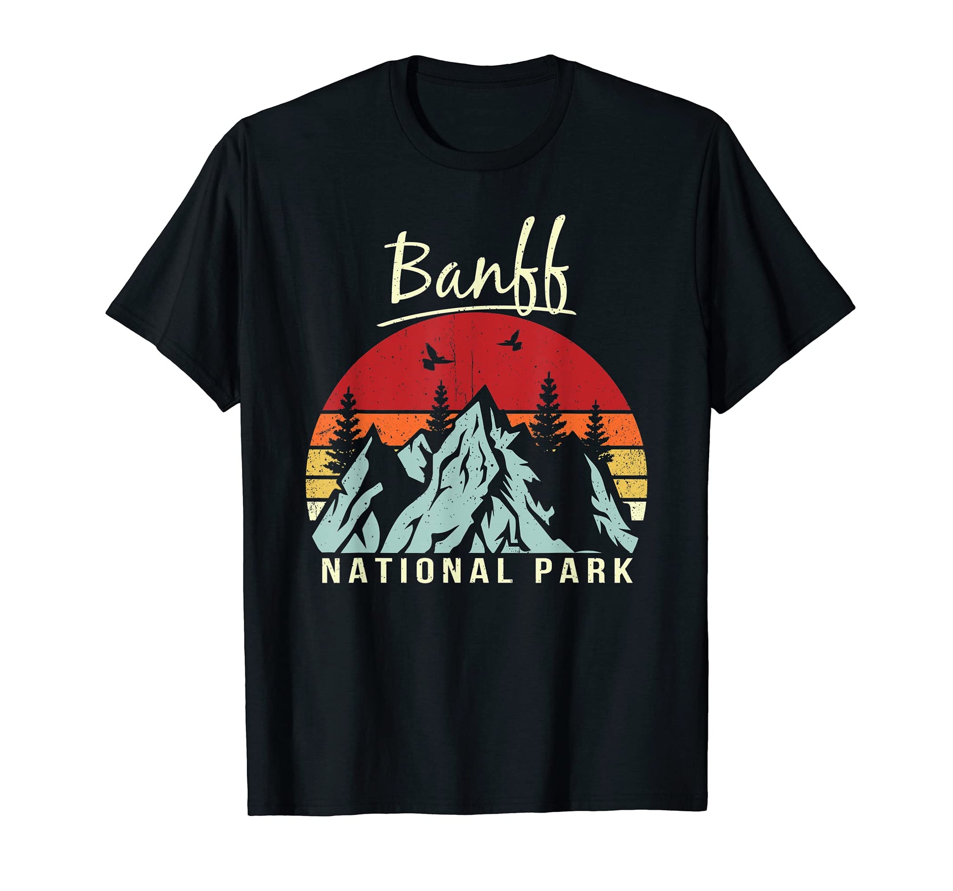 Hiking Camping Banff National Park T-Shirt - Trendy Graphic Unisex - T-Shirt, Sweatshirt, Hoodie