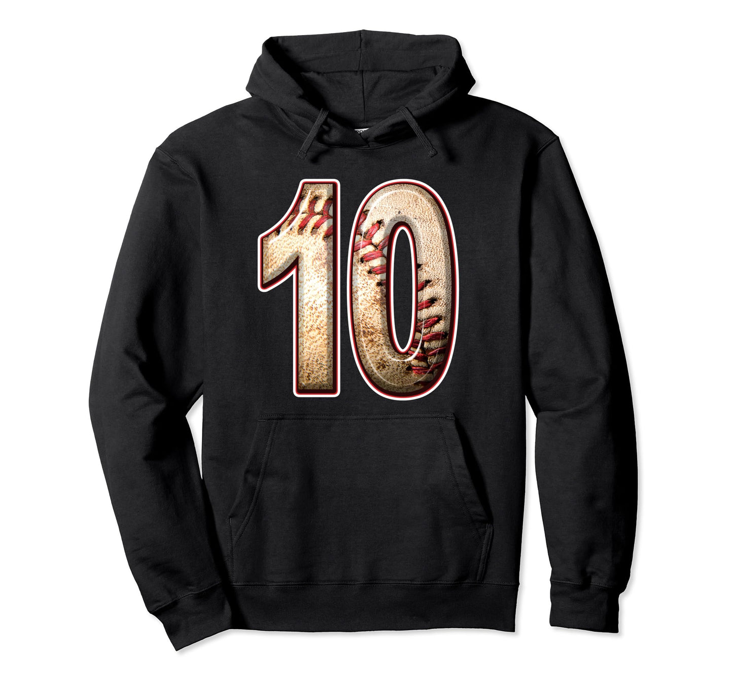 10 Years Old Baseball Player 10Th Hoodie - Casual Everyday Wear for Adults - T-Shirt, Sweatshirt, Hoodie