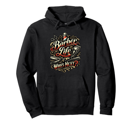 Barber Proud Skilled Inspiring Barbers Hoodie - Trendy Graphic Unisex - T-Shirt, Sweatshirt, Hoodie