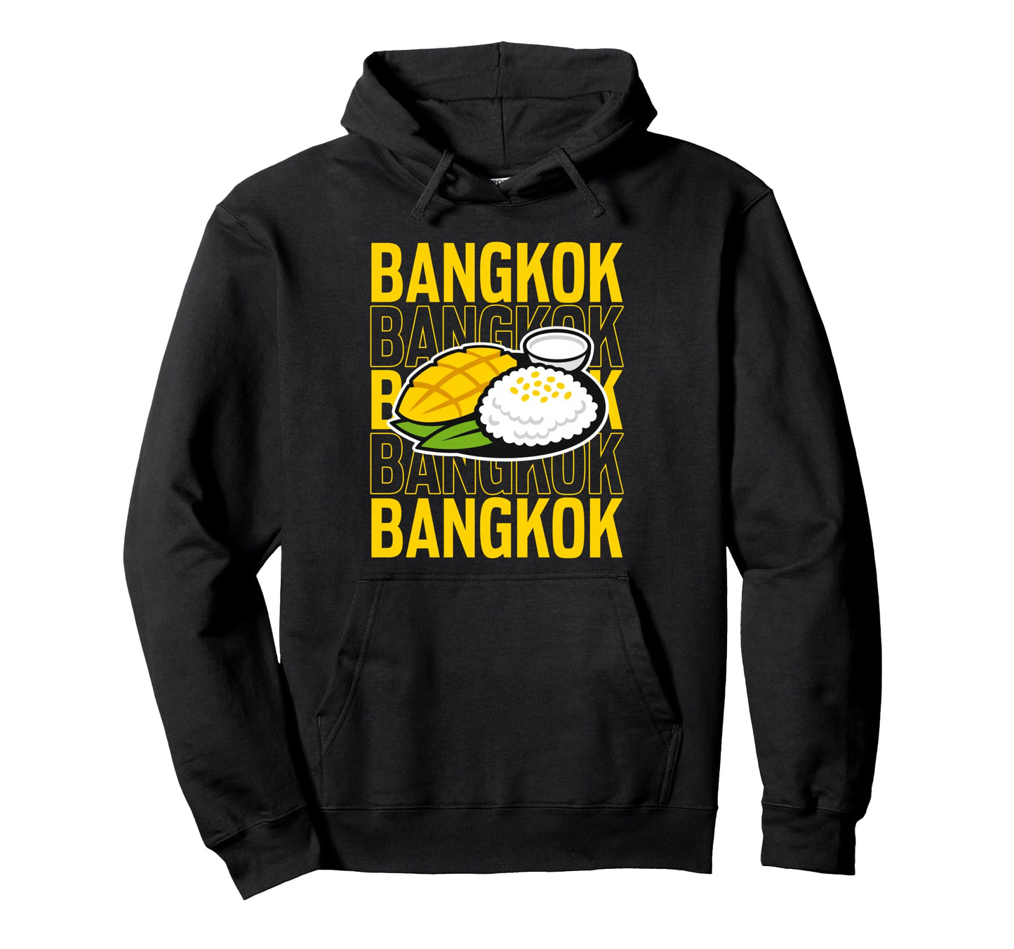 Bangkok Mango Sticky Rice Repeat Hoodie - Aesthetic Graphic Men Women - T-Shirt, Sweatshirt, Hoodie
