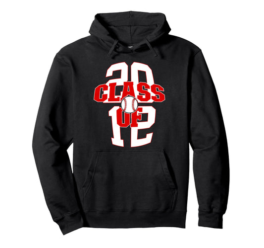 14 Years Class 2012 Baseball 14Th Hoodie - Casual Everyday Wear for Adults - T-Shirt, Sweatshirt, Hoodie