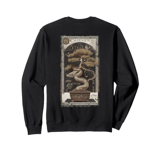 Aesthetic Back Dragon Y2K Sweatshirt - Minimalist Print Men Women - T-Shirt, Sweatshirt, Hoodie