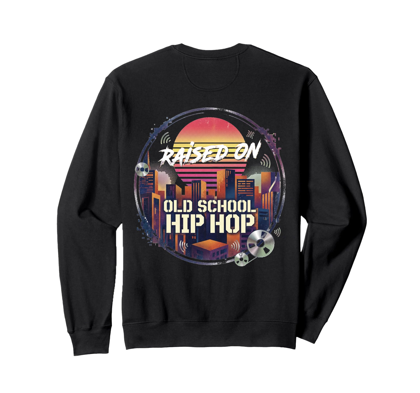 80S 90S Hip Hop Cd Gift Sweatshirt - Fun Novelty Design for Adults - T-Shirt, Sweatshirt, Hoodie