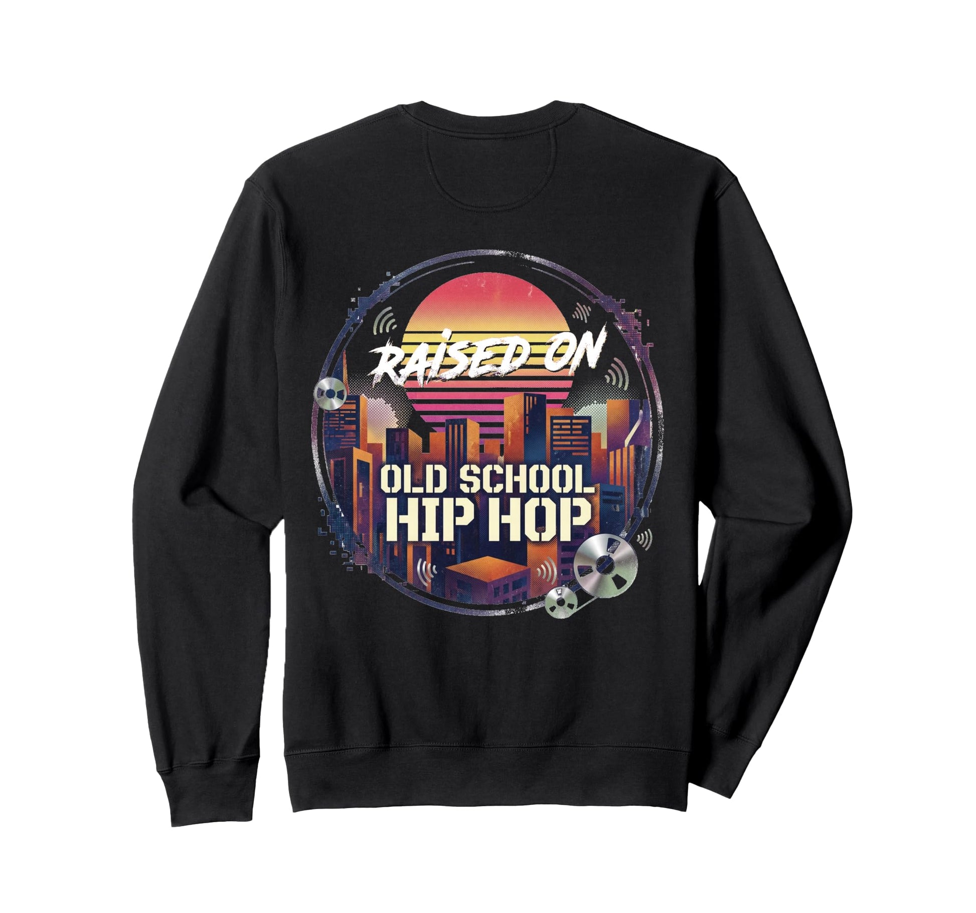 80S 90S Hip Hop Cd Gift Sweatshirt - Fun Novelty Design for Adults - T-Shirt, Sweatshirt, Hoodie