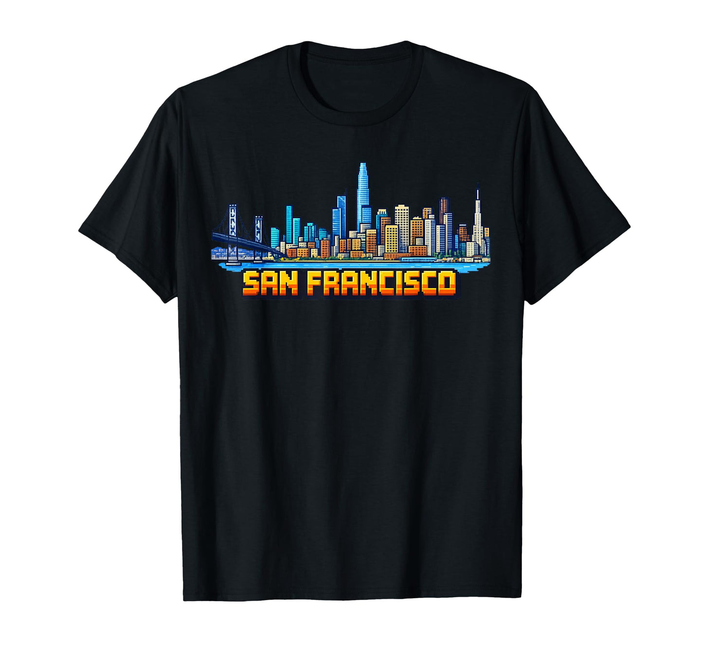 San Francisco 8 Bit Video Arcade T-Shirt - Aesthetic Graphic for Adults - T-Shirt, Sweatshirt, Hoodie