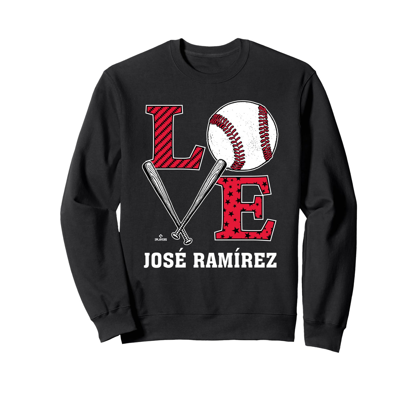 Distressed Baseball Love Jos Ram Rez Sweatshirt - Custom Art Print Unisex - T-Shirt, Sweatshirt, Hoodie
