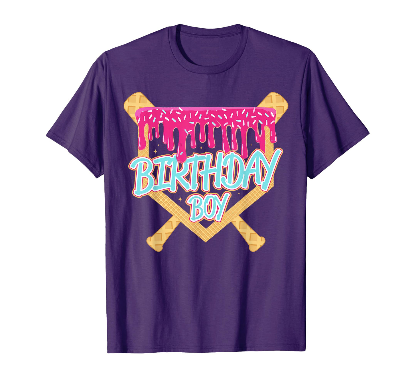 Birthday Baseball Drip Birthday Ice T-Shirt - Trendy Graphic Men Women - T-Shirt, Sweatshirt, Hoodie