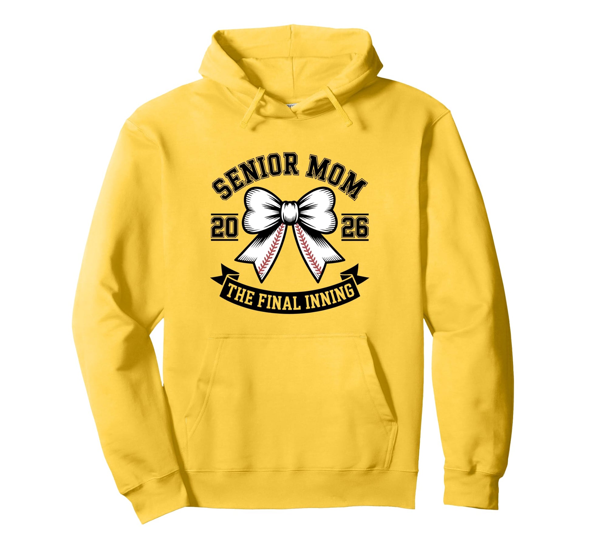 Senior Mom Class 2026 Baseball Final Inning Hoodie - Unique Graphic Unisex - T-Shirt, Sweatshirt, Hoodie