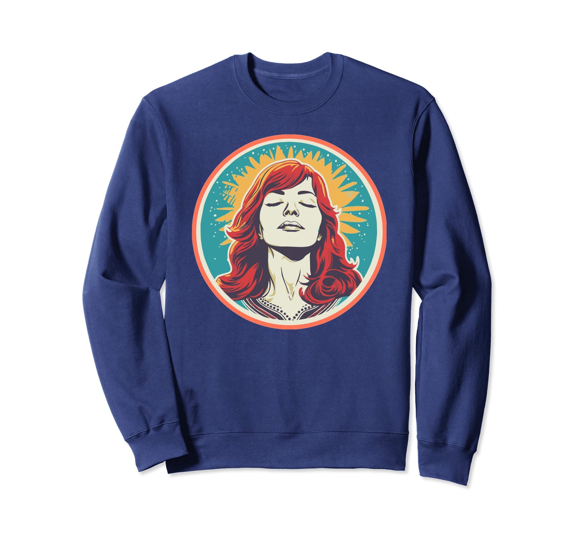 Groovy Mountain Mama Hippie 60S Sweatshirt - Custom Art Print Men Women - T-Shirt, Sweatshirt, Hoodie