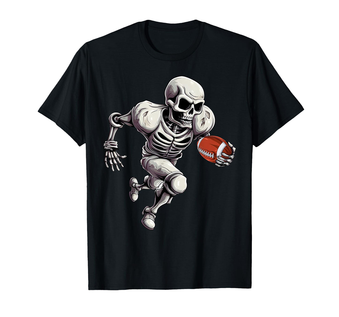 Football Skeleton Playing Football T-Shirt - Unique Graphic Men Women - T-Shirt, Sweatshirt, Hoodie
