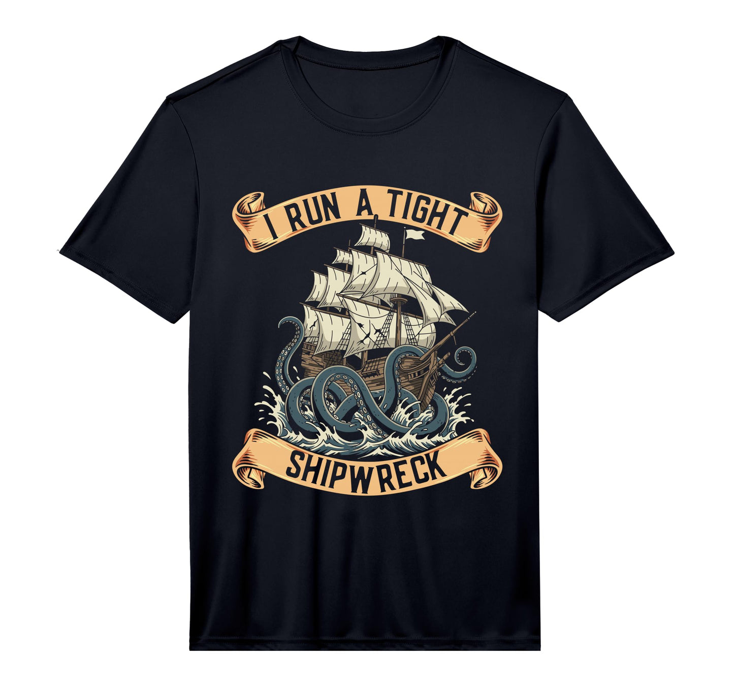 Mens I Run Tight Shipwreck T-Shirt - Streetwear Style for Adults - T-Shirt, Sweatshirt, Hoodie