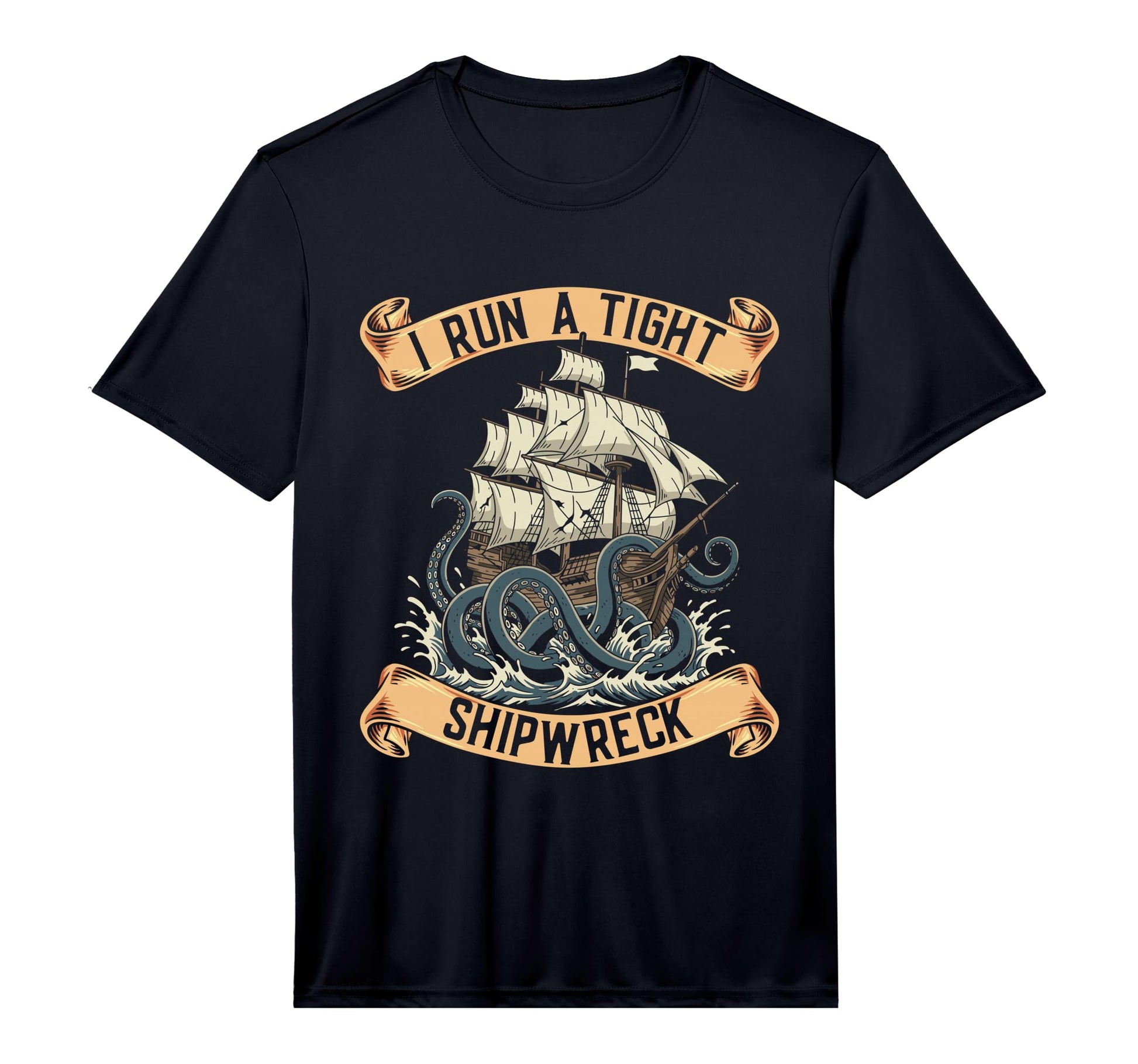 Mens I Run Tight Shipwreck T-Shirt - Streetwear Style for Adults - T-Shirt, Sweatshirt, Hoodie