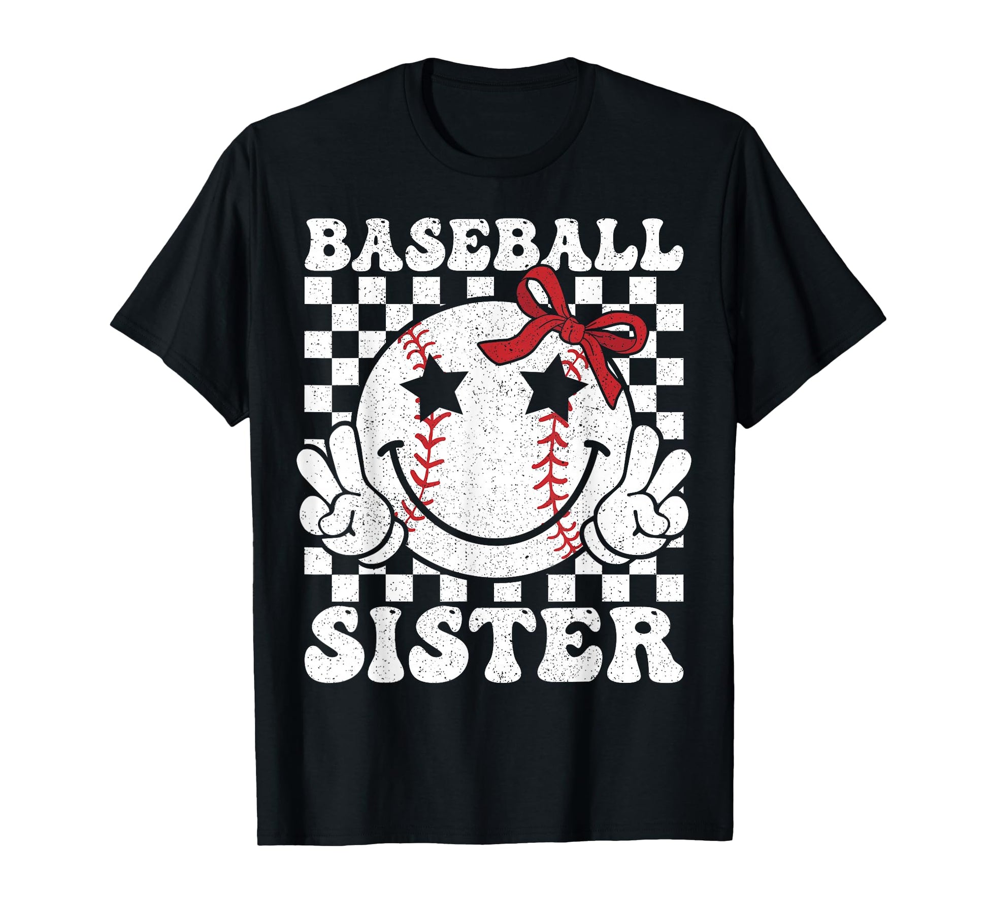 Baseball Sister Coquette Bow Sport T-Shirt - Unique Graphic Men Women - T-Shirt, Sweatshirt, Hoodie