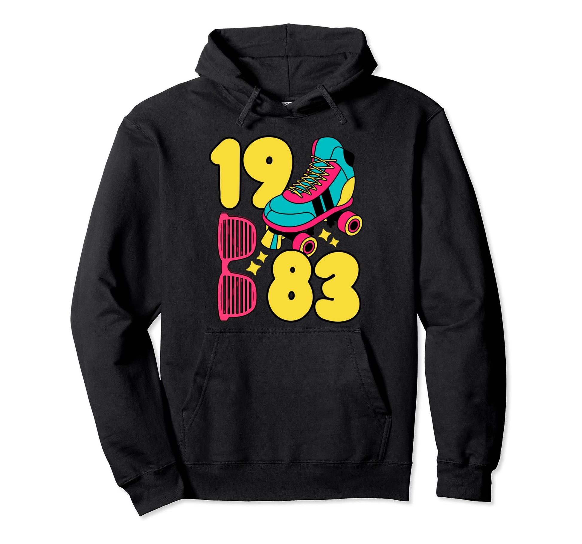 1983 Roller Rink 80S Night Nostalgia Hoodie - Novelty Apparel Men Women - T-Shirt, Sweatshirt, Hoodie