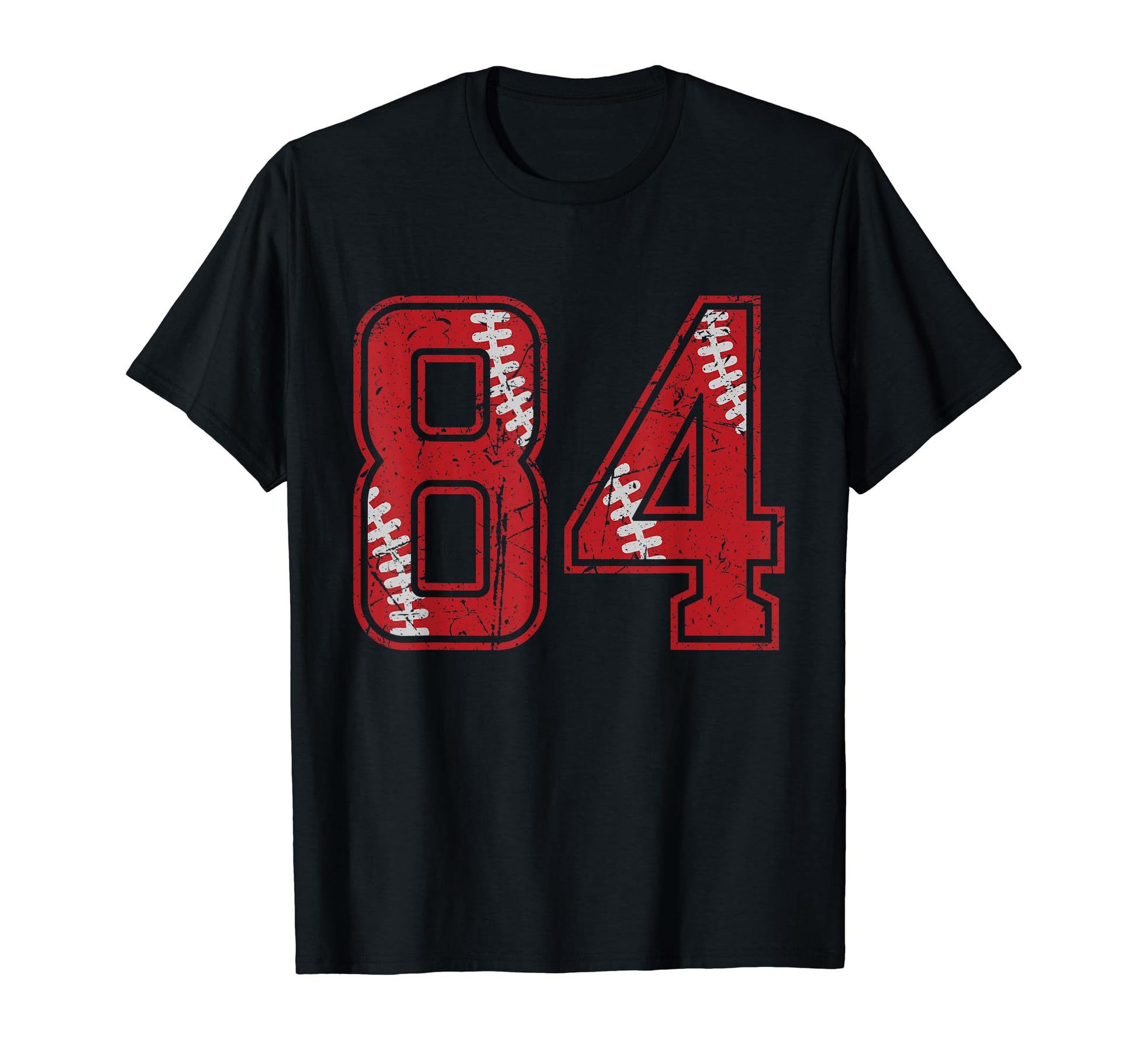 Number 84 Distressed Baseball Jersey T-Shirt - Streetwear Style Unisex - T-Shirt, Sweatshirt, Hoodie
