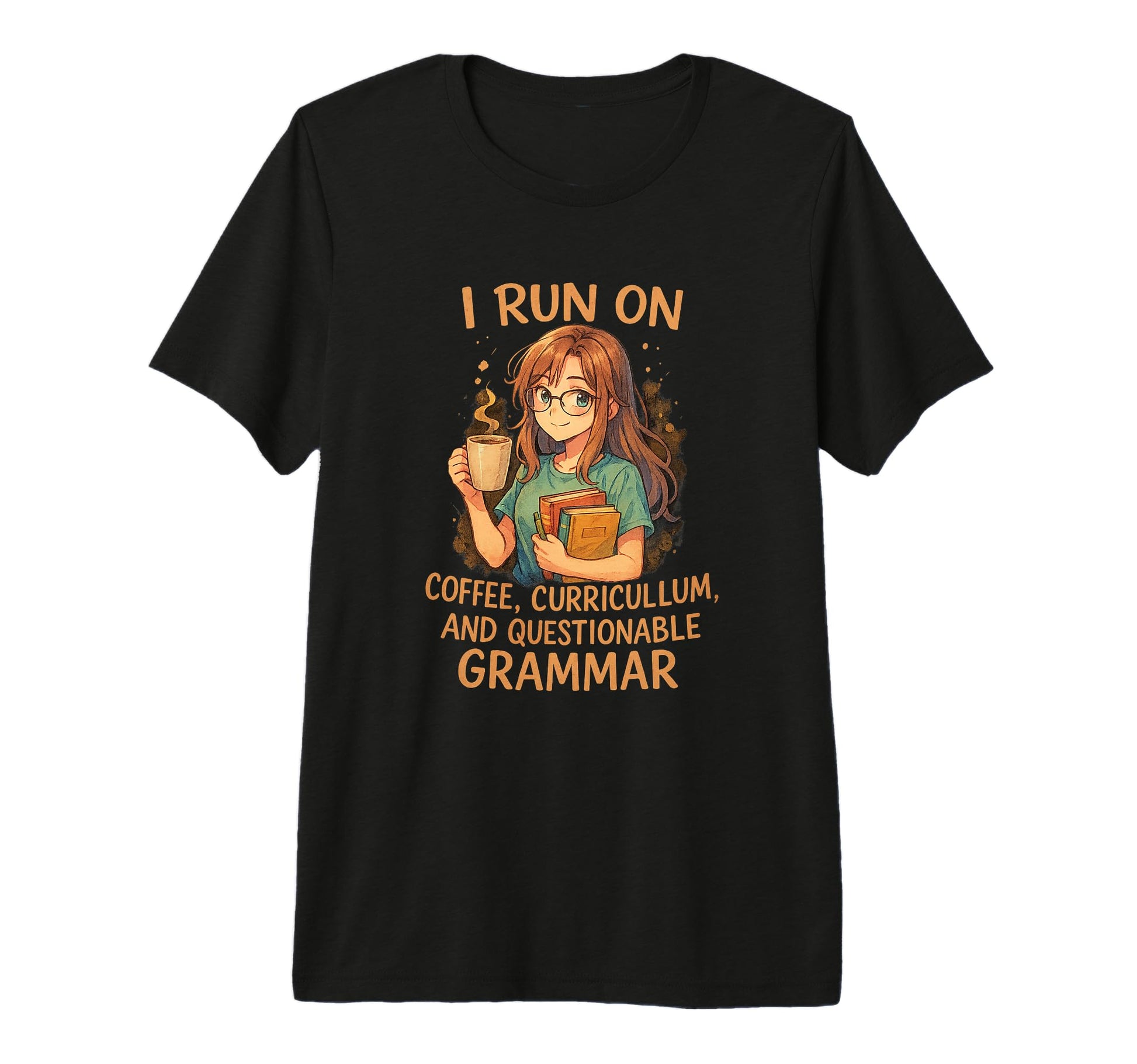 I Run Coffee Curriculum And T-Shirt - Casual Everyday Wear Men Women - T-Shirt, Sweatshirt, Hoodie