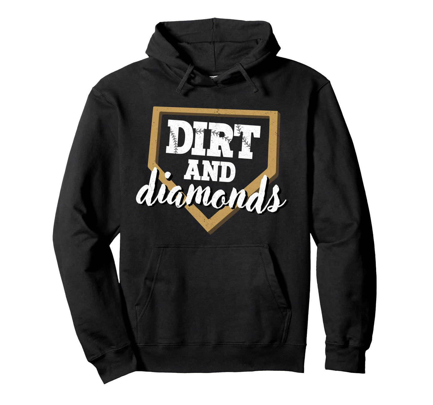 Dirt And Diamonds Baseball Lover Hoodie - Unique Graphic for Adults - T-Shirt, Sweatshirt, Hoodie