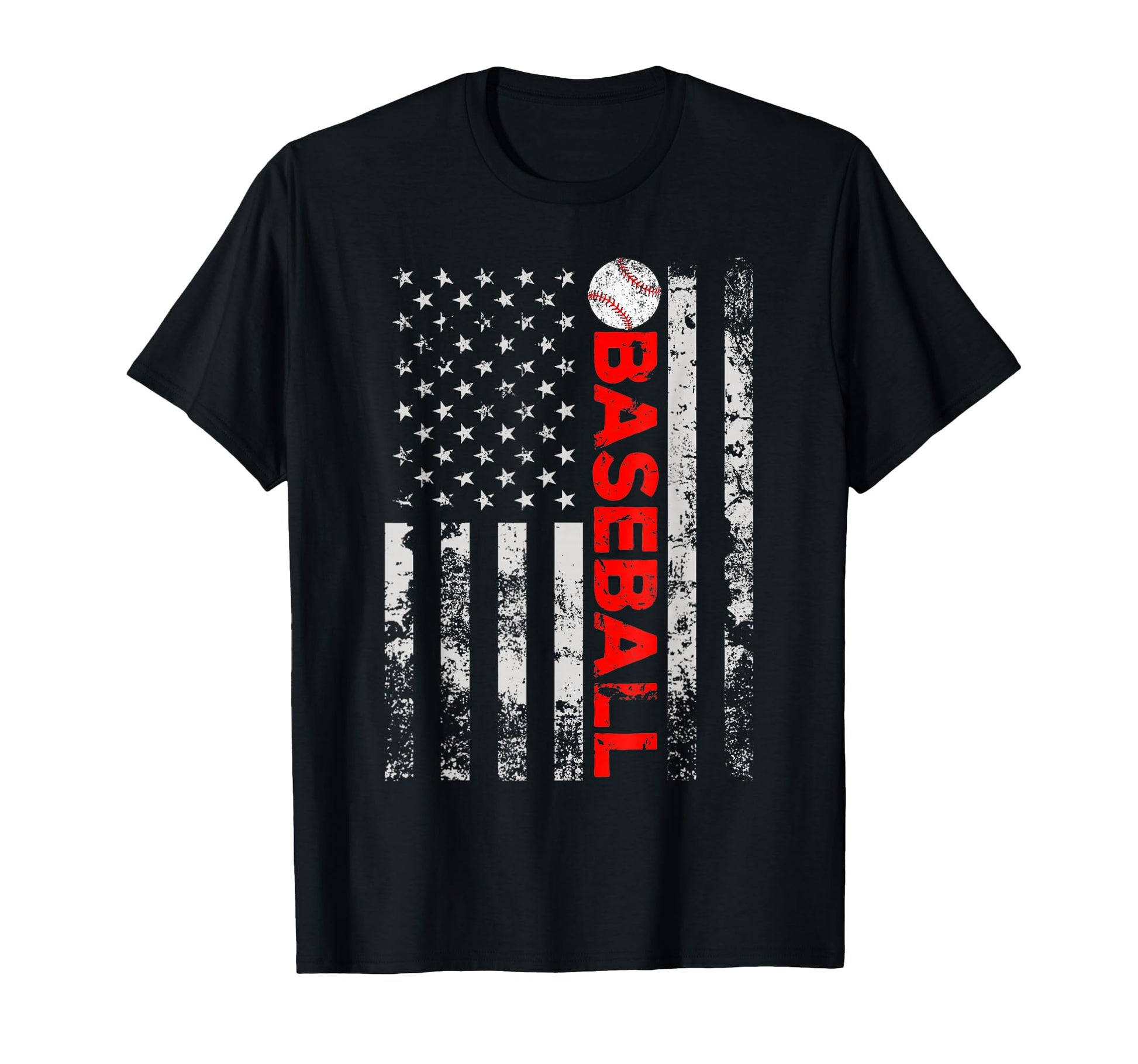 American Flag Baseball Team Baseball T-Shirt - Streetwear Style Unisex - T-Shirt, Sweatshirt, Hoodie