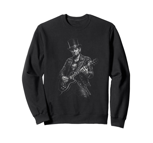 Abraham Lincoln Playing Electric Sweatshirt - Casual Everyday Wear Unisex - T-Shirt, Sweatshirt, Hoodie