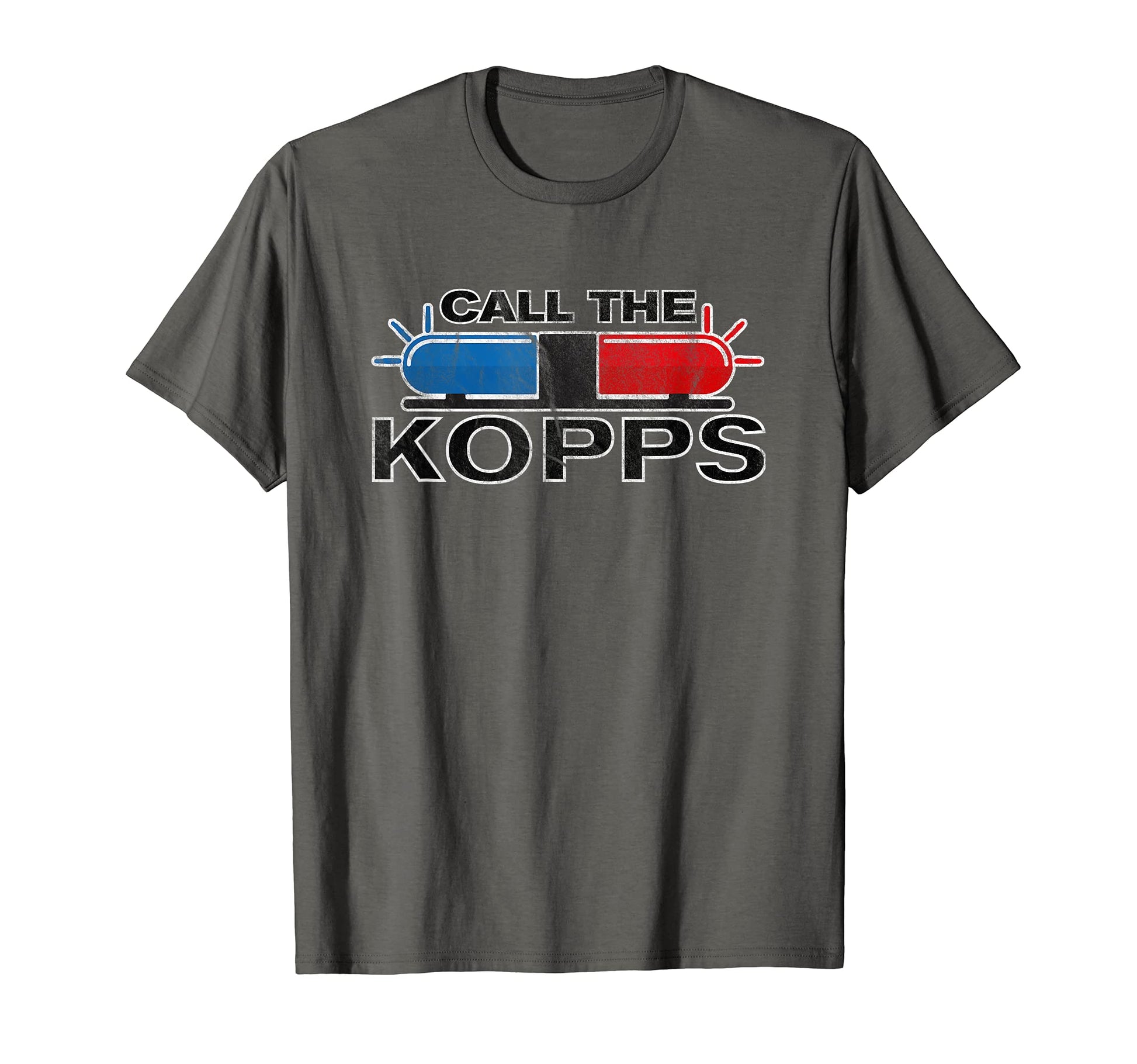 Call Kopps Police Lights Baseball T-Shirt - Novelty Apparel Unisex - T-Shirt, Sweatshirt, Hoodie