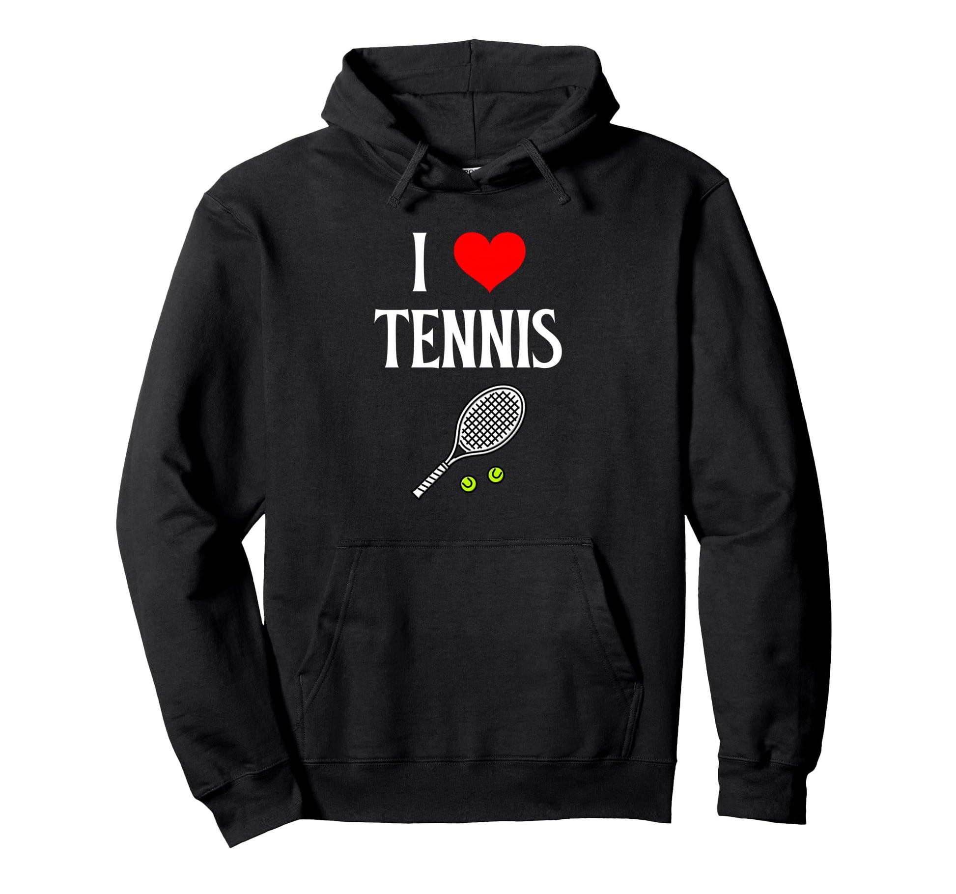 I Love Tennis I Heart Tennis Funny Grand Hoodie - Unique Graphic Men Women - T-Shirt, Sweatshirt, Hoodie