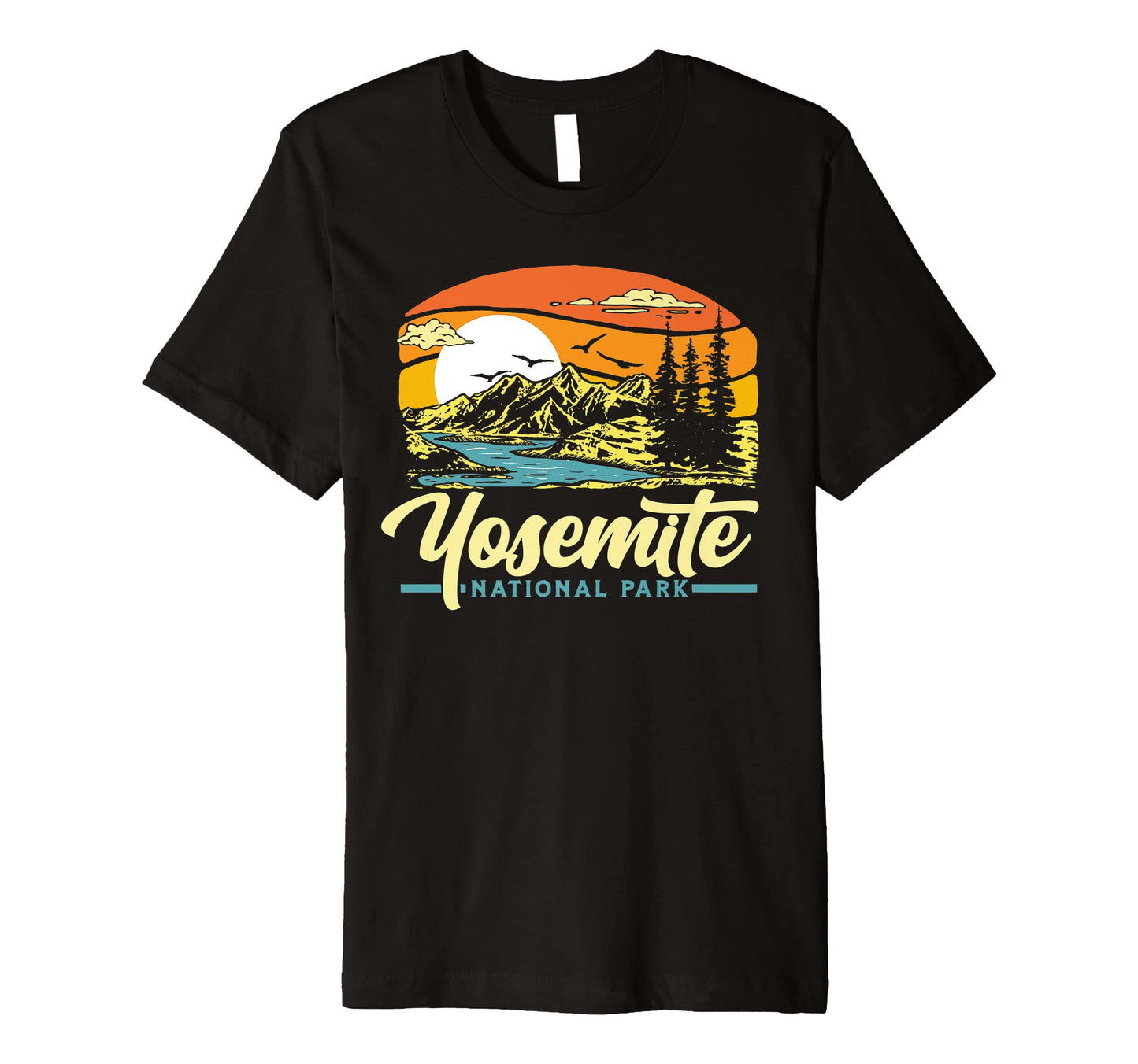 Yosemite National Park 80S T-Shirt - Aesthetic Graphic Men Women - T-Shirt, Sweatshirt, Hoodie