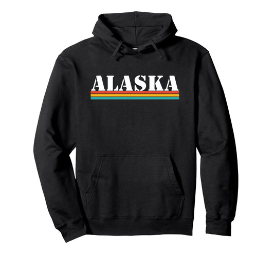 Alaska Stripes Hoodie - Fun Novelty Design for Adults - T-Shirt, Sweatshirt, Hoodie