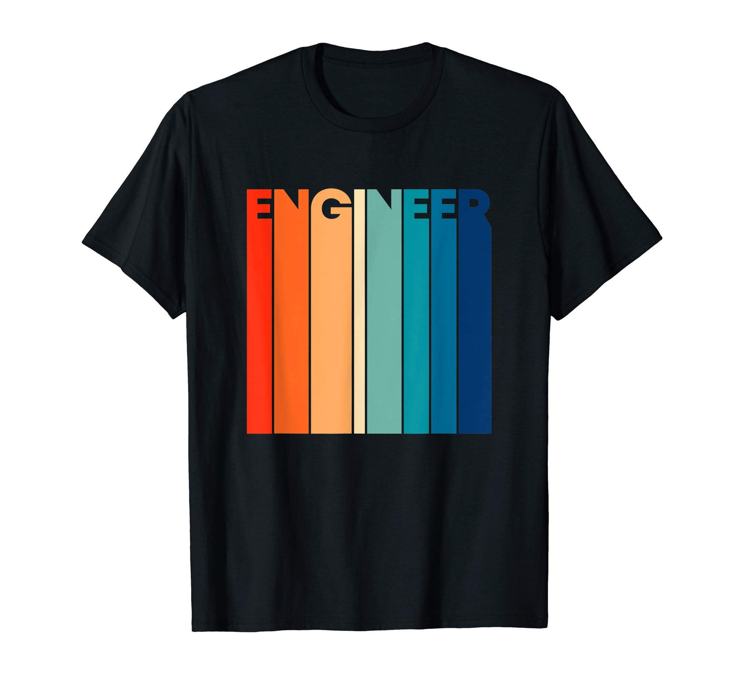 Engineer Stripes 60S 70S 80S T-Shirt - Unique Graphic for Adults - T-Shirt, Sweatshirt, Hoodie