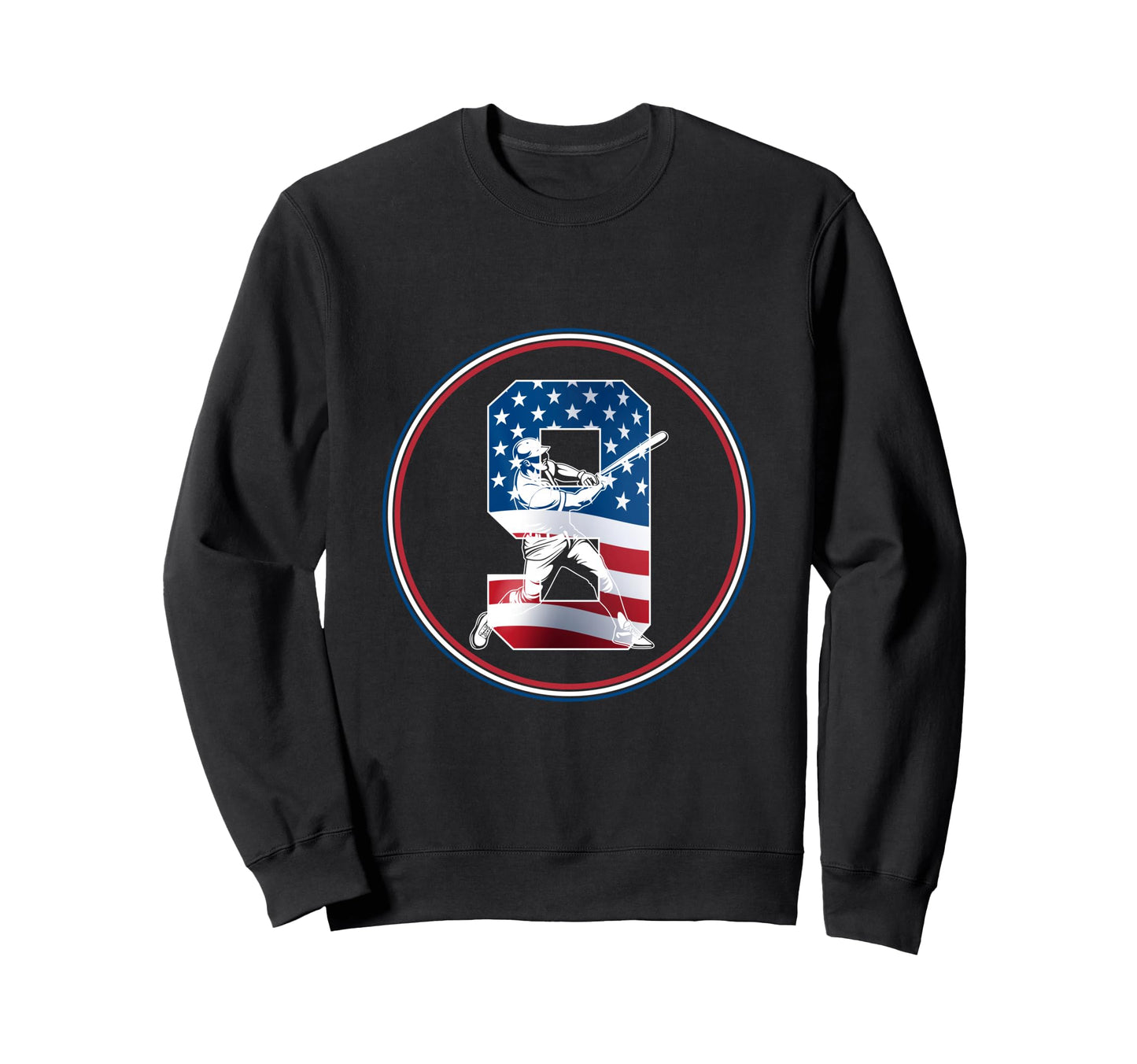 Number 9 Years Baseball 9Th Sweatshirt - Minimalist Print for Adults - T-Shirt, Sweatshirt, Hoodie