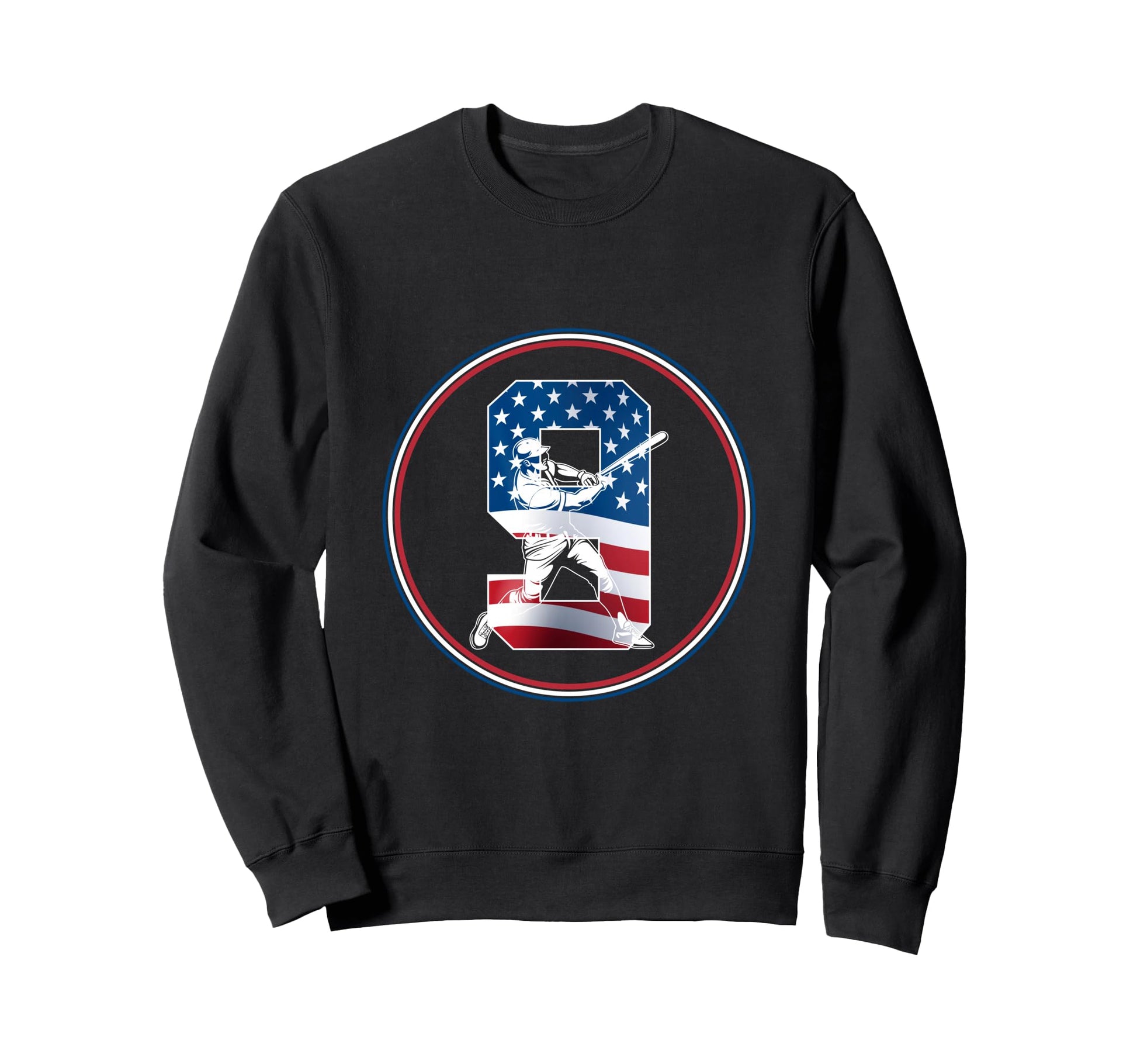 Number 9 Years Baseball 9Th Sweatshirt - Minimalist Print for Adults - T-Shirt, Sweatshirt, Hoodie