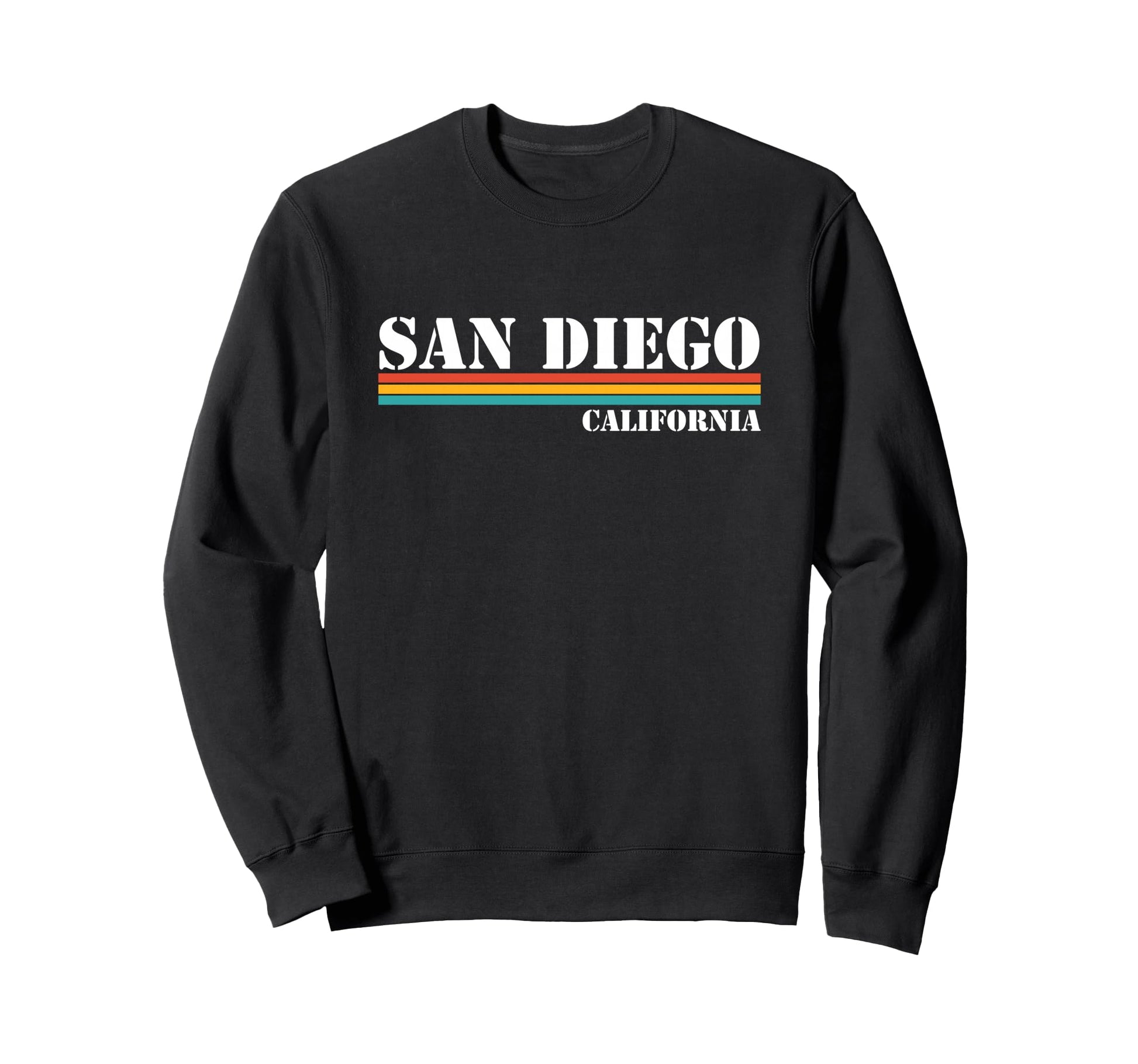 San Diego California Stripes Sweatshirt - Novelty Apparel Unisex - T-Shirt, Sweatshirt, Hoodie