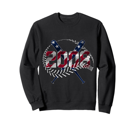 18Th Birthday Baseball 2008 Sweatshirt - Streetwear Style Unisex - T-Shirt, Sweatshirt, Hoodie