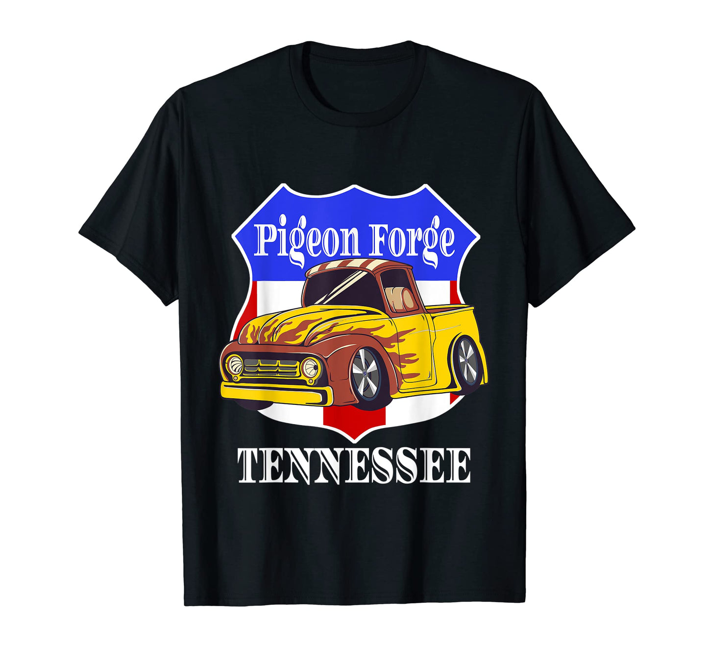Pigeon Forge Tennessee Hot Rod Run T-Shirt - Custom Art Print Men Women - T-Shirt, Sweatshirt, Hoodie