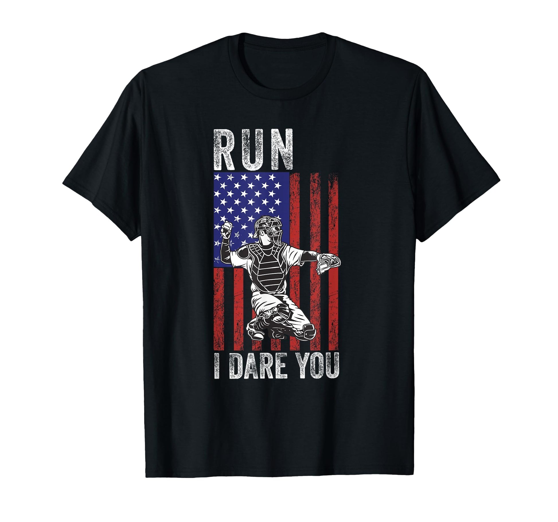 Run I Dare You Funny Baseball T-Shirt - Custom Art Print for Adults - T-Shirt, Sweatshirt, Hoodie