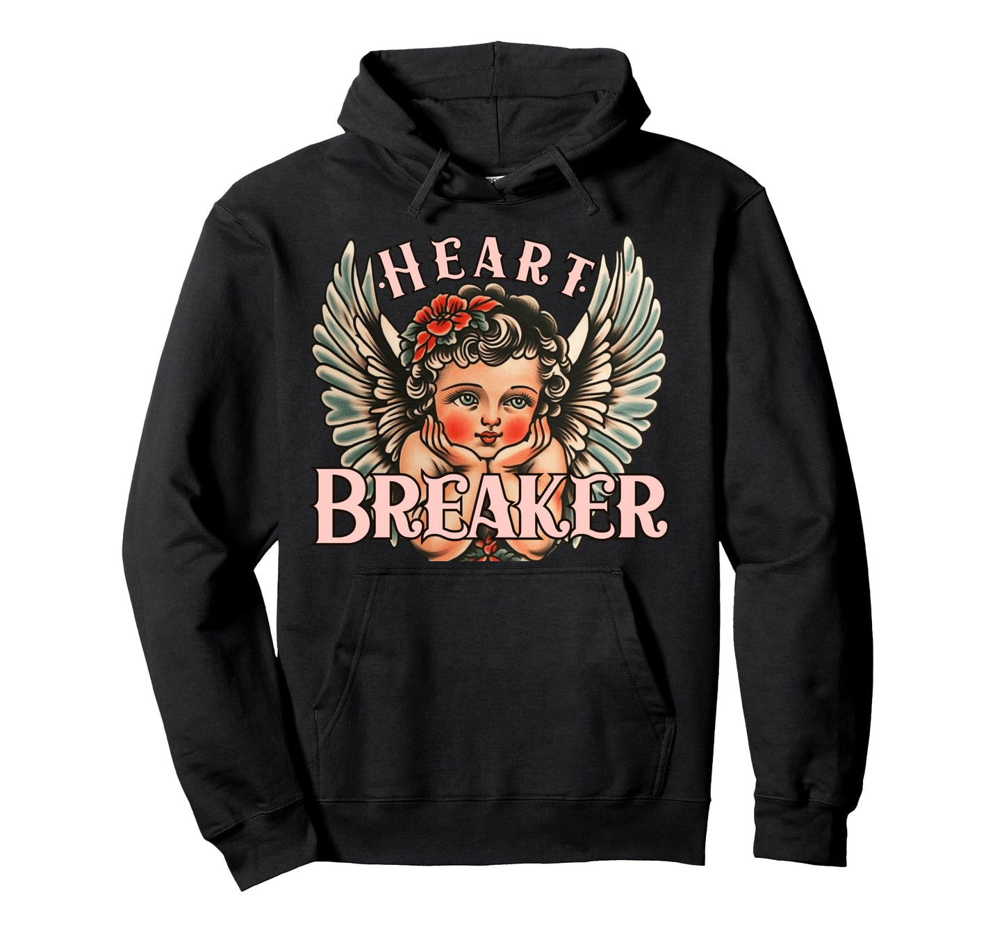 Valentines Heart Breaker Cupid Flash Hoodie - Trendy Graphic for Adults - T-Shirt, Sweatshirt, Hoodie