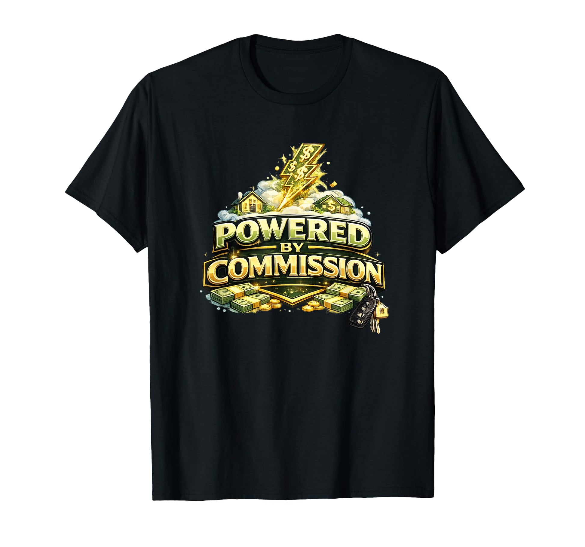 Power Commission Home Selling House T-Shirt - Fun Novelty Design Unisex - T-Shirt, Sweatshirt, Hoodie