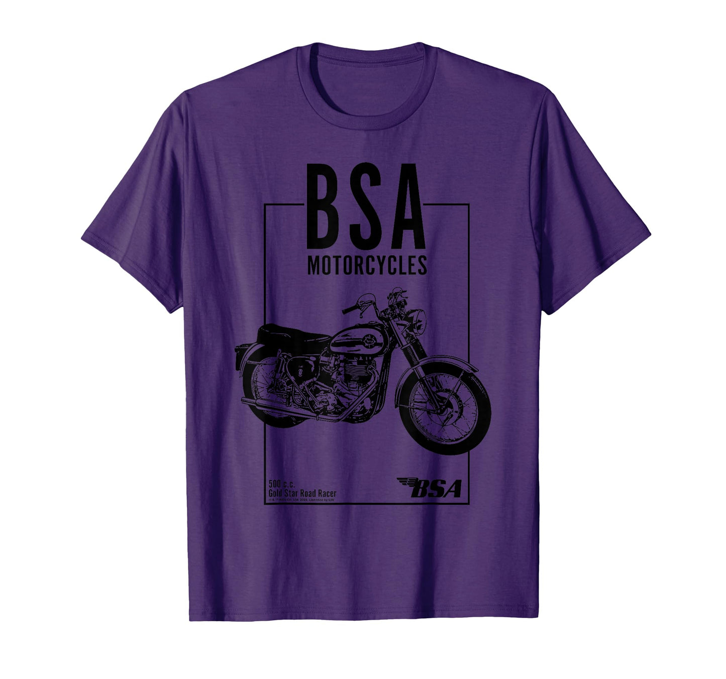 Bsa Motorcycles 500 Gold Star Road T-Shirt - Trendy Graphic for Adults - T-Shirt, Sweatshirt, Hoodie