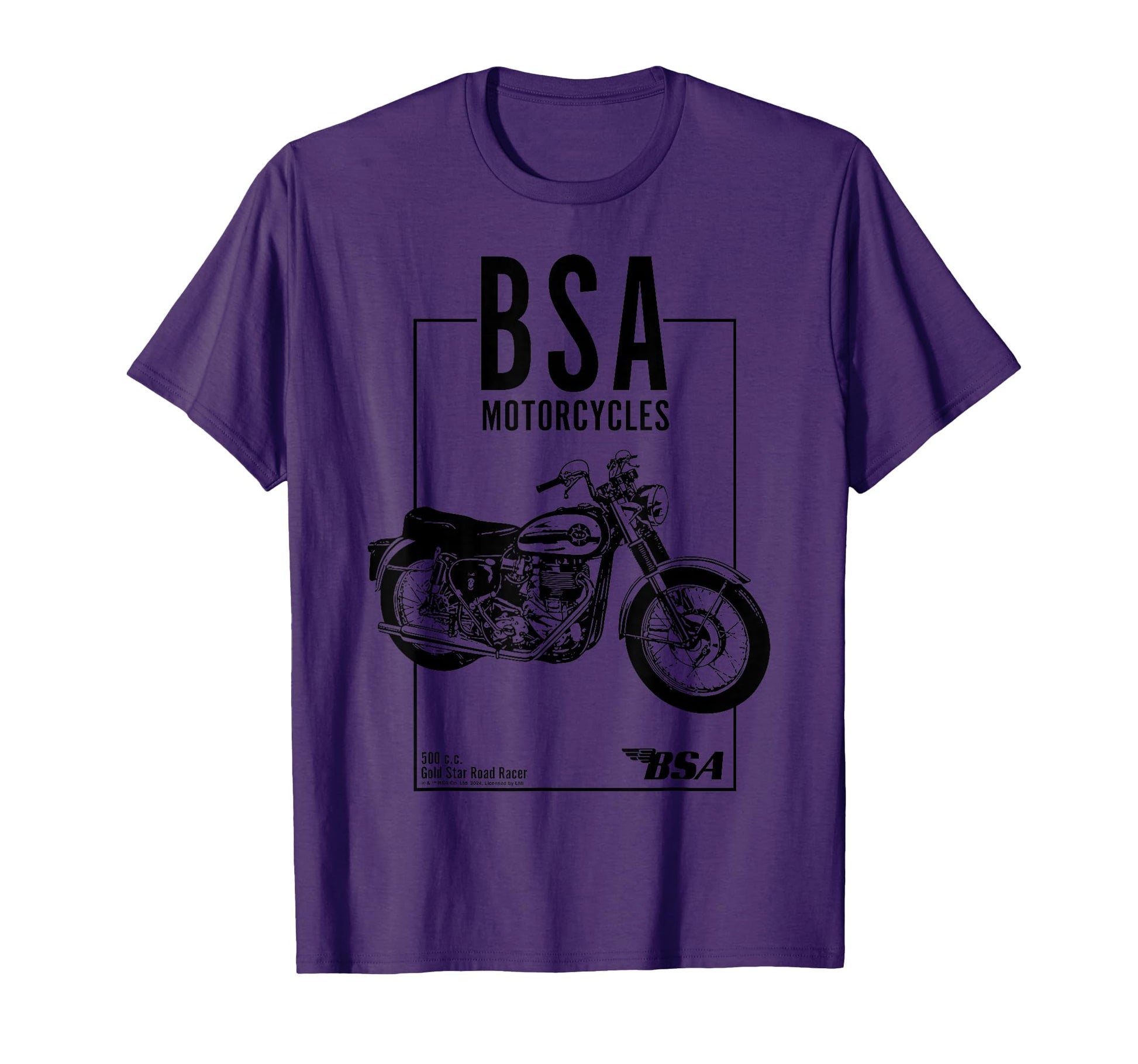 Bsa Motorcycles 500 Gold Star Road T-Shirt - Trendy Graphic for Adults - T-Shirt, Sweatshirt, Hoodie